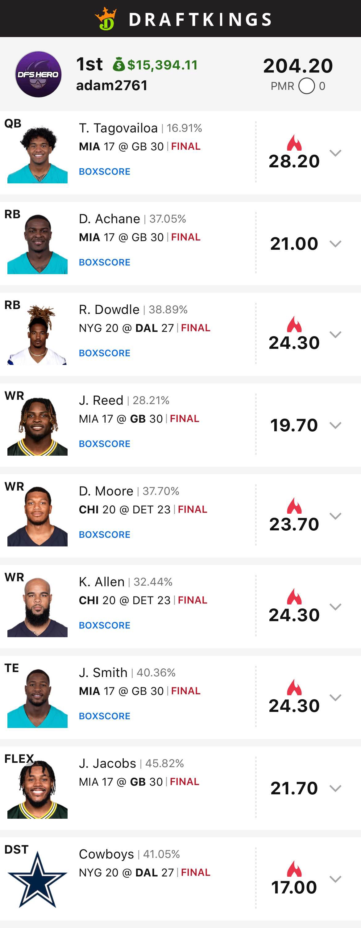 DFS Hero Victory #14